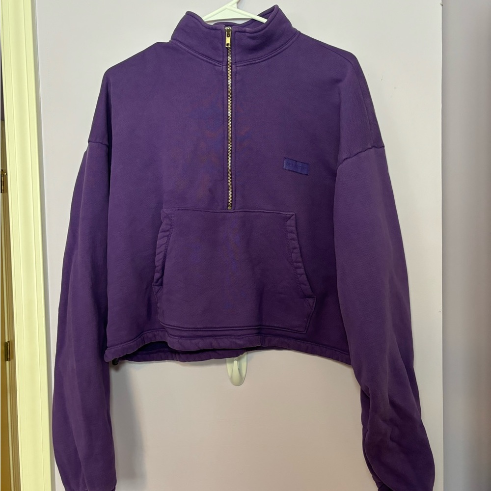 Set Active Swish Purple Half Zip Size M